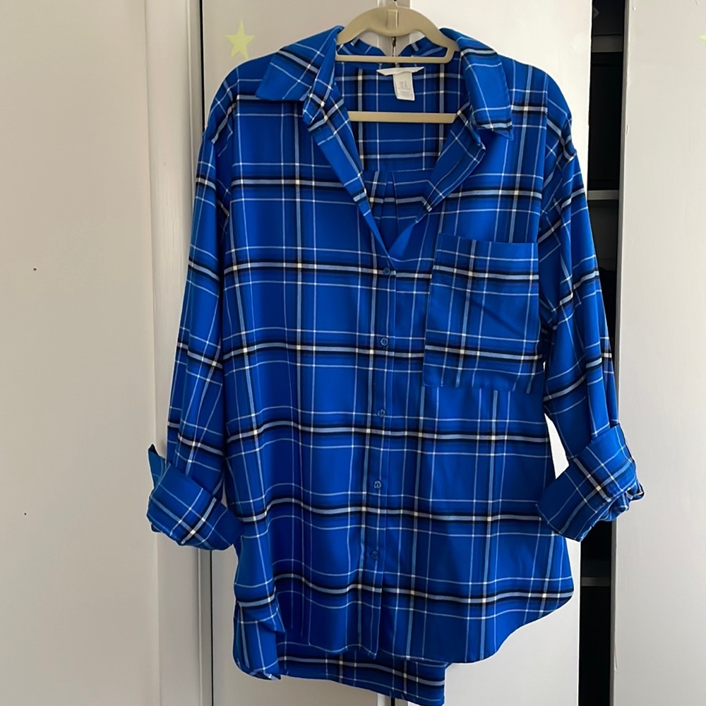 Very oversized flannel shirt